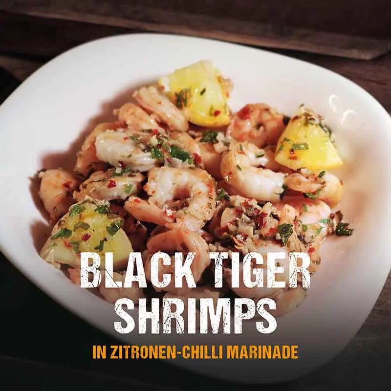 Lemon-Chilli Black Tiger Shrimps
