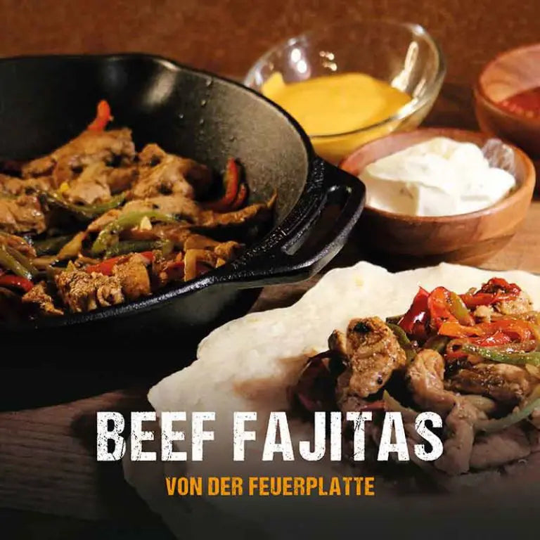 Beef Fajitas von der Feuerplatte