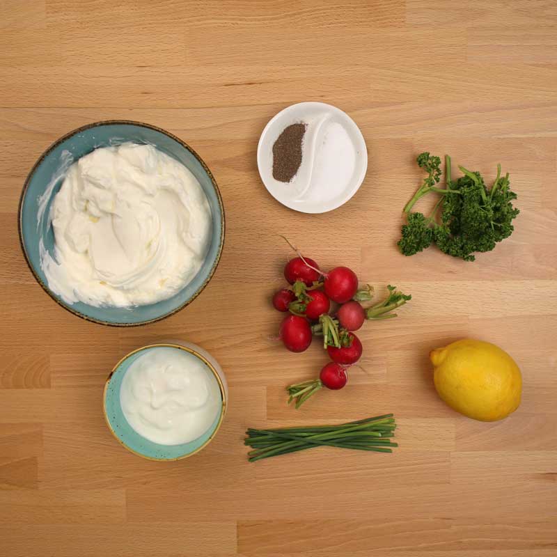 Radieschen-Quark Dip