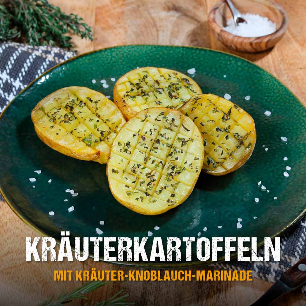 Drillinge im Speck-Rosmarin-Mantel