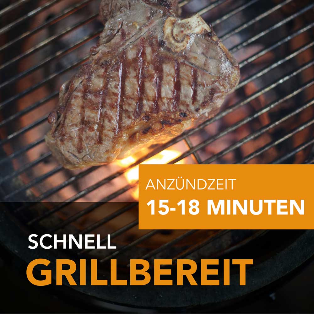 Holzkohle BIG WATTLE von McBrikett - schnell Grillbereit
