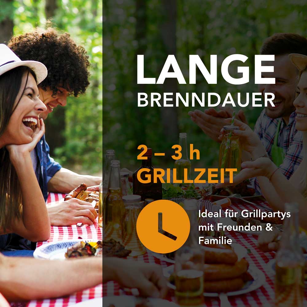 Holzkohle BIG WATTLE von McBrikett - lange Brenndauer
