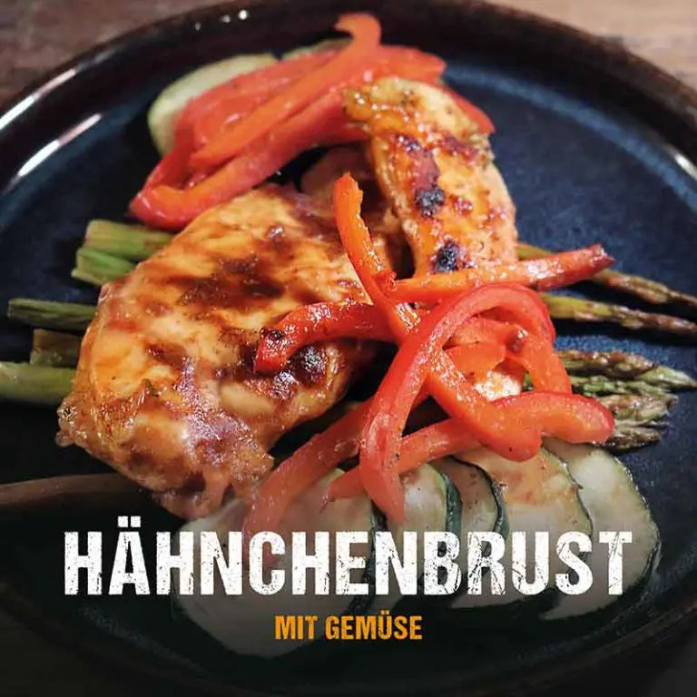 Gegrillte Hähnchenbrust mit Gemüse