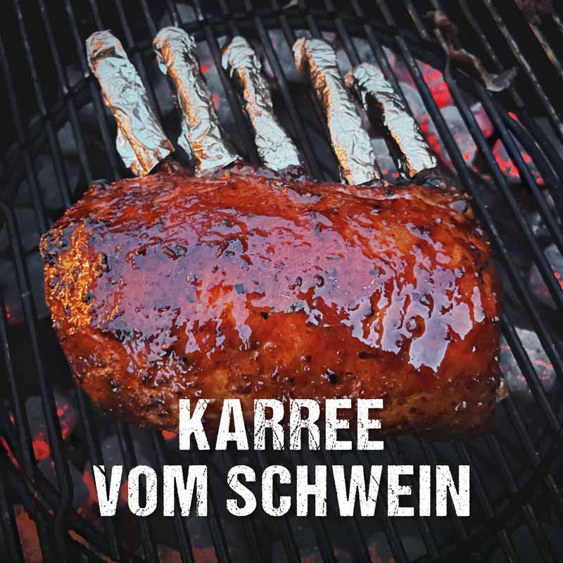 Schweinekarree vom Grill