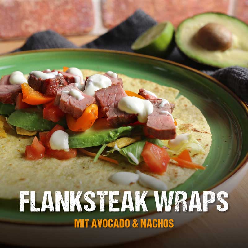 Flanksteak-Wraps