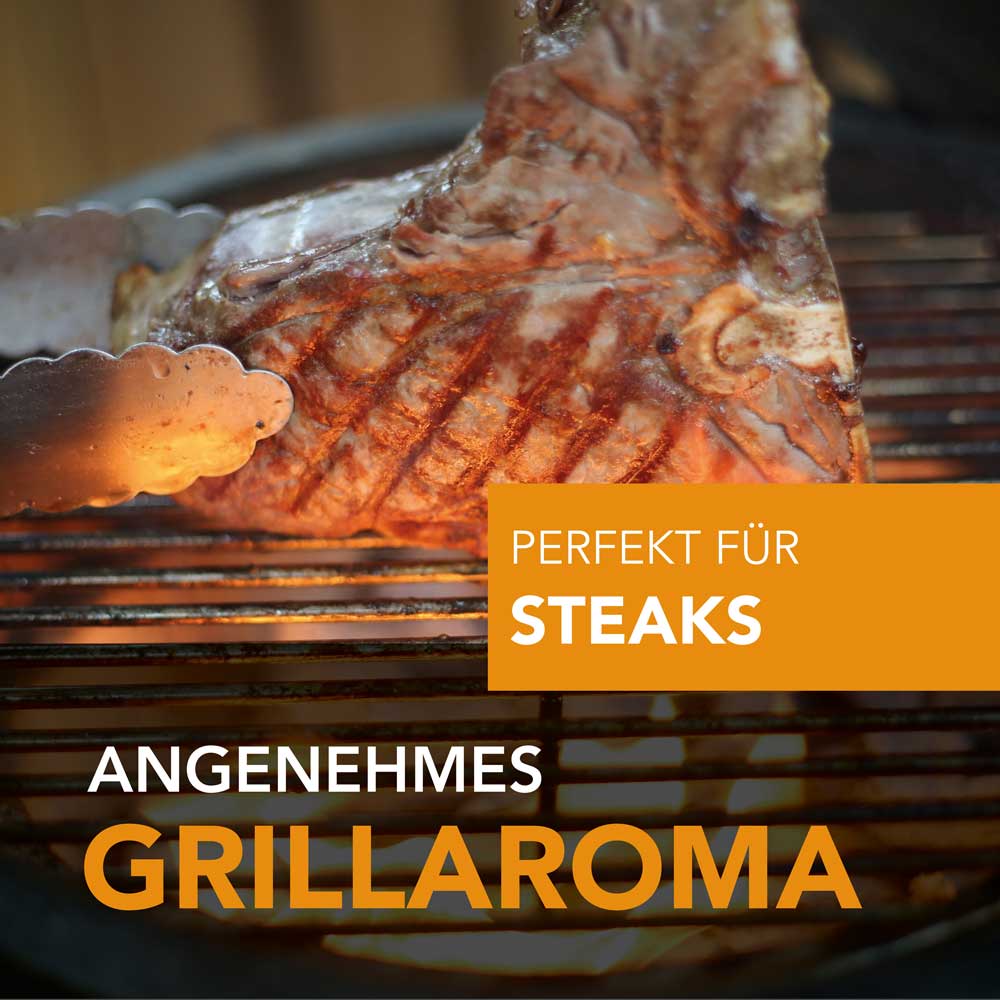 Holzkohle BIG WATTLE von McBrikett - perfekt für Steaks