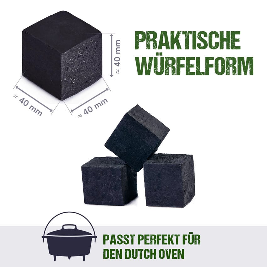 KOKOKO CUBES Größe Grillkohle von McBrikett