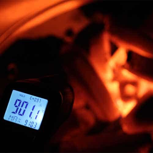 BAMBUKO Grillkohle wird über 900°C heiß