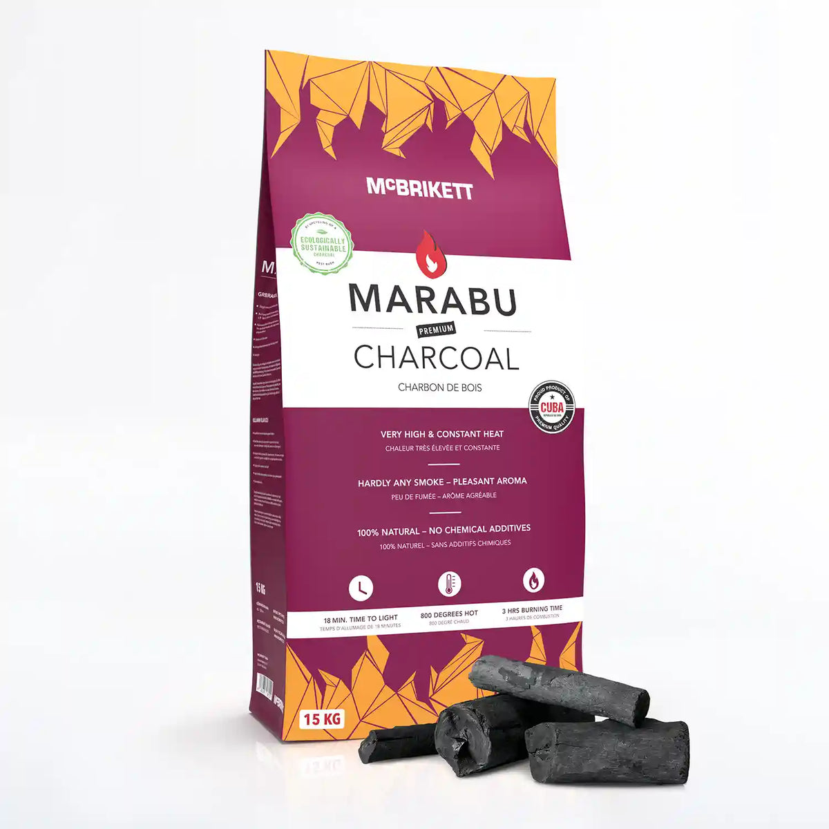 MARABU Holzkohle, Gastronomie, 15kg